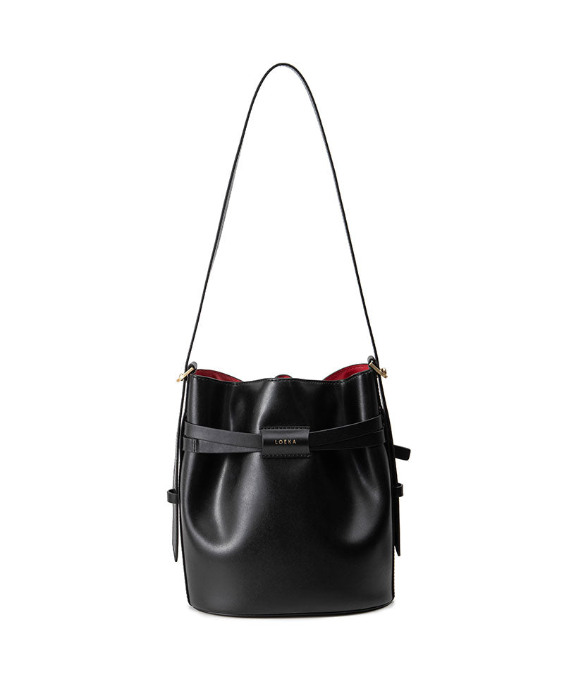 LIA MINI genuine leather mini bucket bag