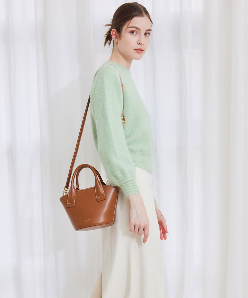 Marqueta S genuine leather 2-way tote bag