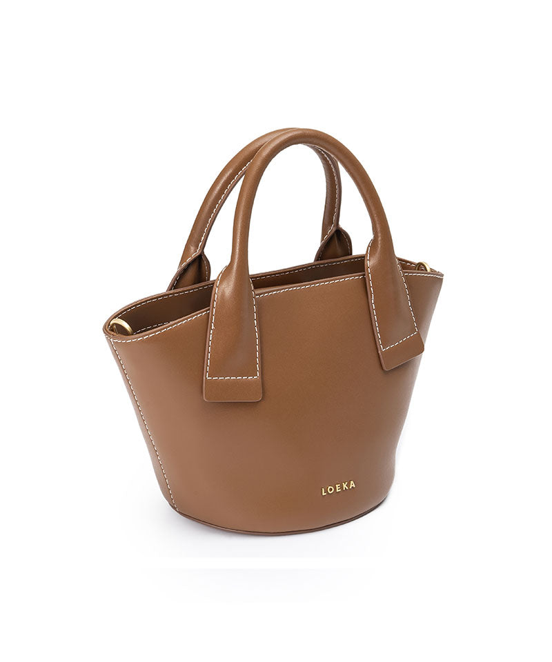 Marqueta S genuine leather 2-way tote bag