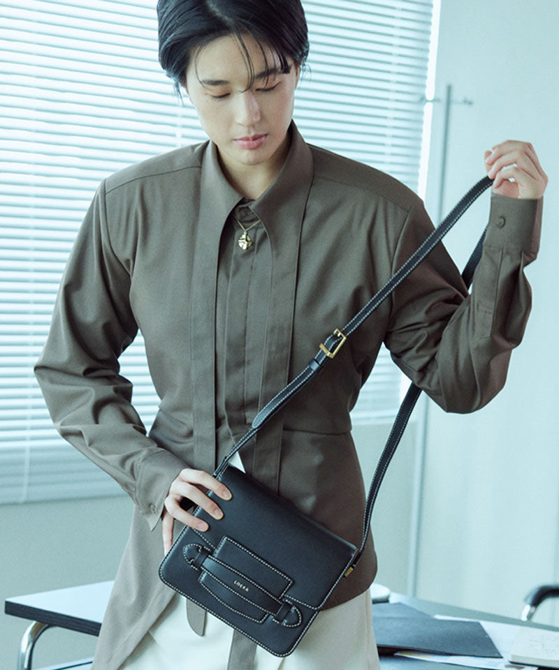 FAVE FLAP genuine leather cross bag