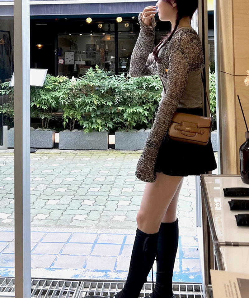 FAVE FLAP MINI genuine leather cross bag