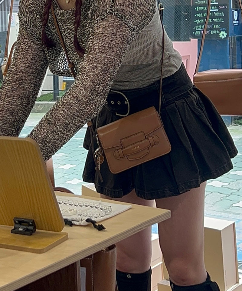 FAVE FLAP MINI genuine leather cross bag