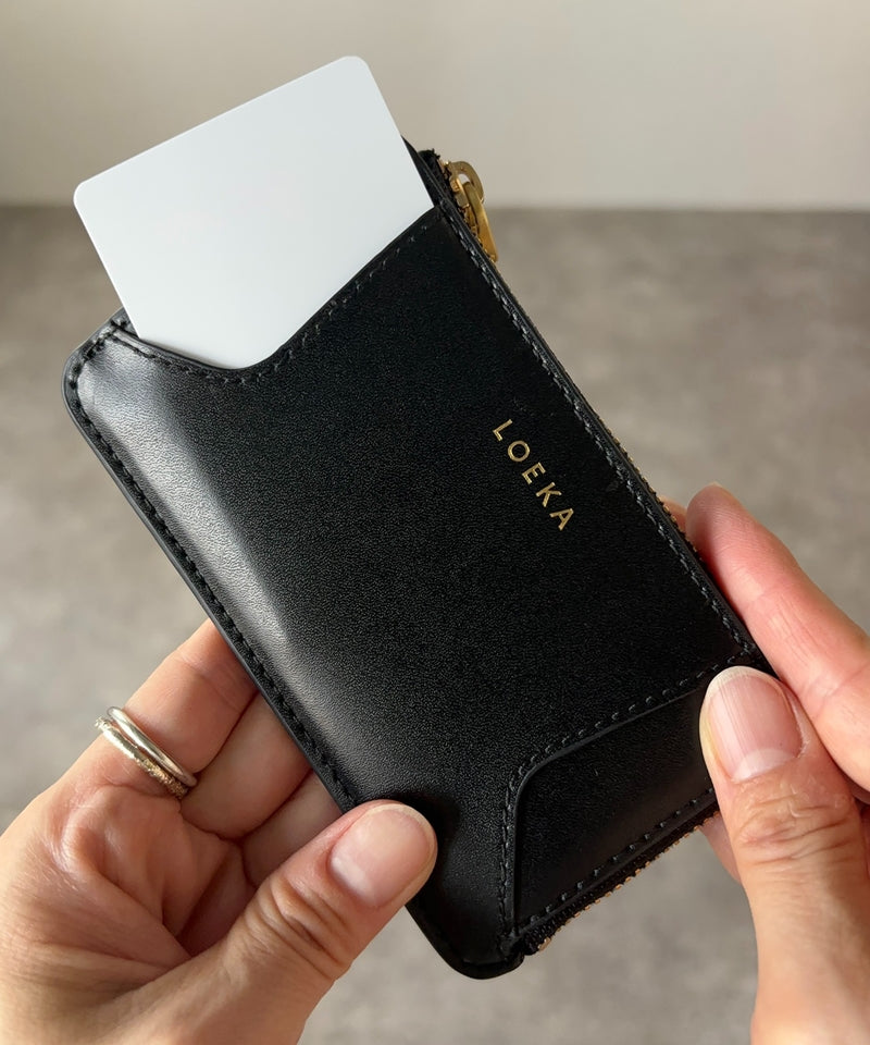 Genuine leather mini wallet, coin case, card case, mini wallet