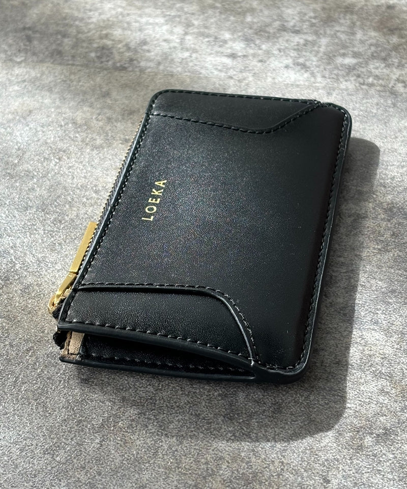 Genuine leather mini wallet, coin case, card case, mini wallet