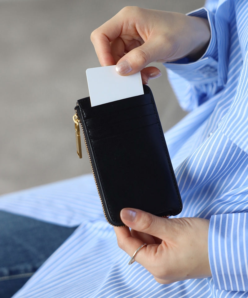 Genuine leather mini wallet, coin case, card case, mini wallet