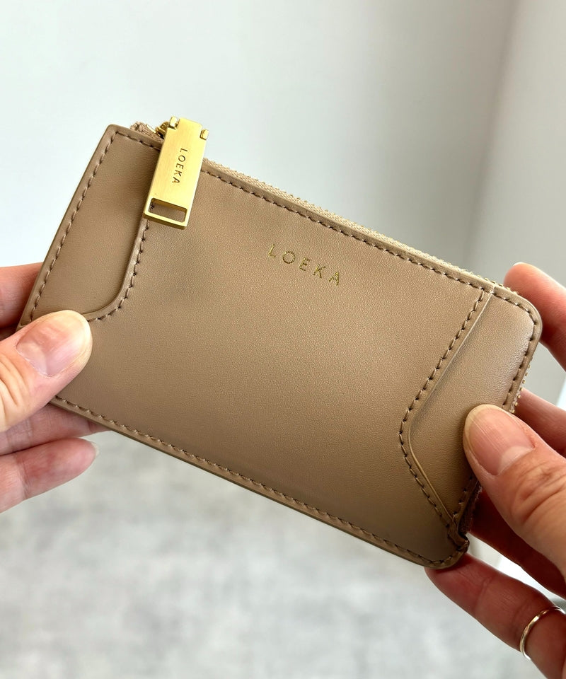 Genuine leather mini wallet, coin case, card case, mini wallet